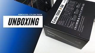 Aerocool Cylon 700W unboxing [upl. by Nnarefinnej419]