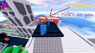 How to get yolks on you Gold achievement in Untitled Tag Game Roblox [upl. by Nauqel]