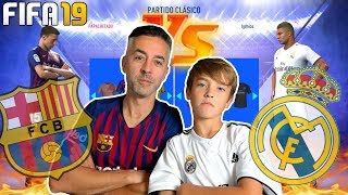 BARCELONA VS REAL MADRID EL CLASICO FIFA 19 [upl. by Yenalem673]