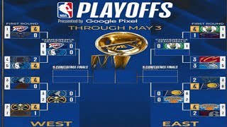 NBA PLAYOFF 2024 BRACKETS STANDING TODAY  NBA STANDING TODAY as of MAY 04 2024  NBA 2024 RESULT [upl. by Bamford]