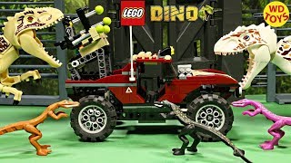 New LEGO Dino Attack Fire Hammer VS Mutant Lizards 7475 Stop Motion Speed Build 110 Dinos Unboxing [upl. by Koby]