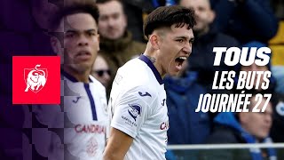 TOUS LES BUTS JOURNEE 27 👀⚽ Moments forts de la Jupiler Pro League 2324 [upl. by Tremain]