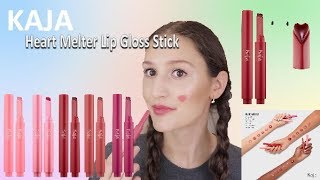 KAJA HEART MELTER LIP GLOSS STICK  New at Sephora  kristenlynnsloves [upl. by Llenahc]