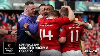 SemiFinal Highlights Munster Rugby v Ospreys Rugby  201617 season [upl. by Evonne]