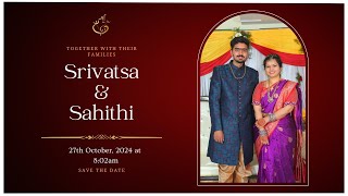 Srivatsa weds Sahithi  Wedding Ceremony [upl. by Cathie]