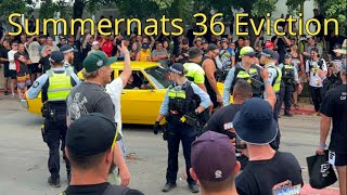 Summernats 36 2024  Friday  Evictions and more shenanigans as drivers are Geed up to do skids [upl. by Leonhard767]