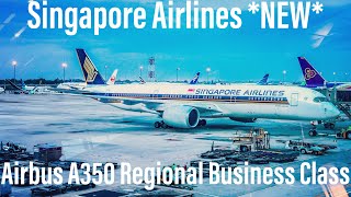 NEW Singapore Airlines Business Class  Airbus A350 Regional  Jakarta to Singapore  SQ965 [upl. by Ethelda653]