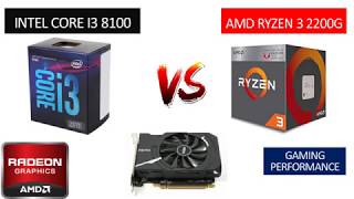 Ryzen 3 2200G vs i3 8100  RX 550 2GB  Benchmarks Comparison [upl. by Raddie232]