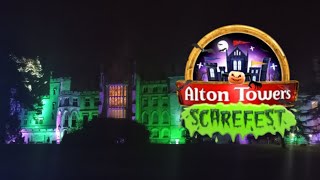 Alton Towers Scarefest Opening Day Vlog October 2024 [upl. by Aelgna785]