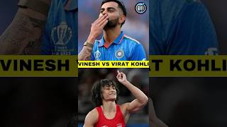 Vinesh Phogat VS Virat Kohli vineshphogat viratkohli vineshphogatnews viratfans haryanaelection [upl. by Davy]