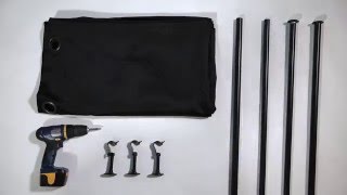 Hanging Room Divider Kit How To Video DivideAndConquer [upl. by Churchill]