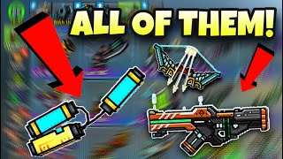 All Current MAXED Mobility Weapons  Pixel Gun 3D [upl. by Duhl734]