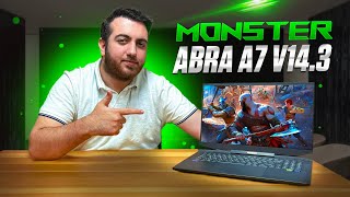 Monster Abra A7 V143 incelemesi  RTX 3050Ti ve 12nesil işlemci [upl. by Haiacim700]