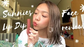 sunnies face lip dip review  weartest  Joella ♡ [upl. by Eatnod610]