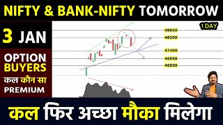 BANK NIFTY TOMORROW PREDICTION 3 JAN  NIFTY PREDICTION TOMORROW  MARKET PREDICTION FOR TOMORROW [upl. by Ardnuaed]