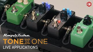 TONEX ONE mini guitar pedal  Live applications [upl. by Aitetel]