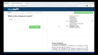 Employee Handbook Create Your Employee Handbook Online with FormSwift [upl. by Birkner]