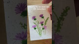 Red Clover Watercolor Painting shorts shortvideo youtubeshorts youtubeshorts [upl. by Naaman958]