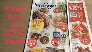 Kroger Sale Ad Tons of BOGOS this week lots of digitals March 13March 19 2024 kroger [upl. by Eulaliah]