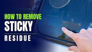 How to Remove Sticky Residue [upl. by Alexandre751]