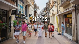 4K Sitges 🇪🇸 Spain  Evening Walk Summer 2023  Catalonia 2023 [upl. by Marinelli230]