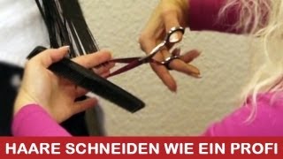 Haare schneiden wie ein Profi I DIY Tutorial Anleitung [upl. by Nahtannoj409]