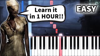 Silent Hill 2  Promise  EASY Piano tutorial Synthesia [upl. by Hayotal]