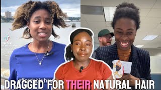 Black Women Gets Dragged For The Way They Wore Their Natural Hair to Work [upl. by Oriane]