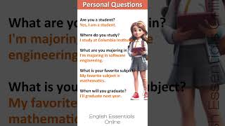 Personal Questions amp Answers  English Speaking Practice  Learn English [upl. by Shutz]