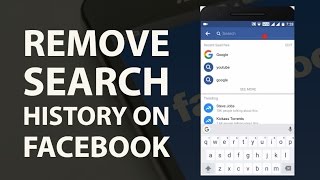 How To Remove Search History On Facebook [upl. by Dumm305]