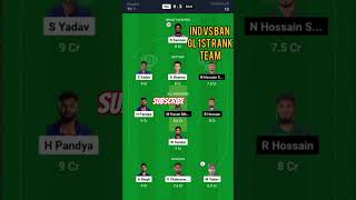 ind vs ban t20 team indvsbanmatch cricket trending dream11 [upl. by Korns778]