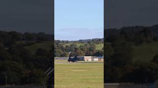 SUPER RARE US Army Chinook at Edinburgh Airport edinburghairport chinook usarmy helicopter [upl. by Nauqahs]