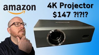 The Cheapest quot4Kquot Projector on Amazon But Is It Actually 4K [upl. by Baerman]