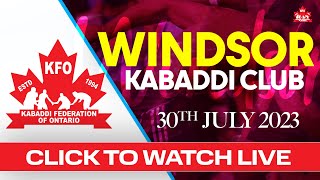 1st Windsor Kabaddi Cup 2023 kabaddi Federation Ontario 4K [upl. by Etselec]