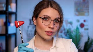 ASMR Realistic Cranial Nerve Exam  Eye ExamHearing TestSmellTasteSensation  Medical Roleplay [upl. by Analim]