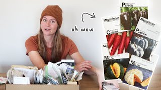 NEW To Us Seed Varieties for 2024  Heirloom SeedSaving Friendly Affordable  Seed Haul [upl. by Isahella]