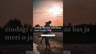 quotZindagi Mein Tu Hi Akaa Bas Ja ❤️  Romantic Song Status for Lovers  Love Vibesquot [upl. by Deanne]