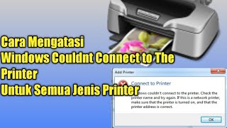 Dijamin Berhasil Cara Mengatasi Gagal Sharing Printer Windows Couldnt Connect to The Printer [upl. by Artur]