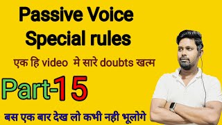 Passive voice special rules  active to passive  krishnaenglishcottageliveclass [upl. by Tsui342]