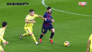 Lionel Messi vs Villarreal Home 201819 English Commentary HD 1080i [upl. by Ruberta]