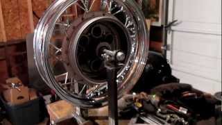 DIY Home Made Motorcycle Wheel Truing Stand Yamaha VSTAR 650 [upl. by Loise]