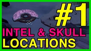 Mission 1 Osiris Intel and Skull Locations  Halo 5 Guide  WikiGameGuides [upl. by Milburt]