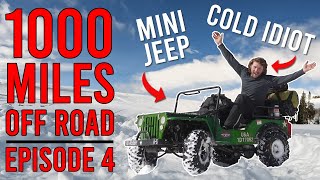 Will the mini jeep make it to Moab Ep4 Snow camping 10000ft [upl. by Damarra]