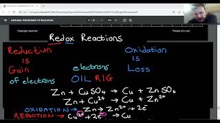 Matric Physical Science P2  Redox Reactions [upl. by Lisandra203]