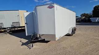 7x16 Cargo Mate Lee Enclosed Trailer [upl. by Alletsirhc375]