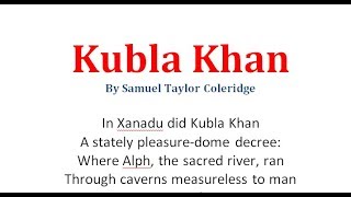 Kubla Khan By Samuel Taylor Coleridge  বাংলা লেকচার  Bangla Lecture [upl. by Mathia]