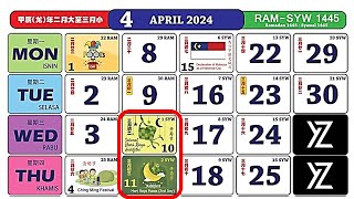 Malaysias 2024 Calendar Is Here With Public Holiday [upl. by Ahsenwahs]