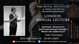 Sally Haslanger Royal Institute of Philosophy Annual Lecture 20201 [upl. by Cyrano]