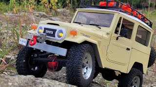 Toyota FJ40  RC scale 112  WPL C34 x RGT131616 [upl. by Elicul998]