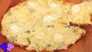 PIZZA 4 QUESOS CASERA 🍕🧀 RECETA FÁCIL Y RÁPIDA [upl. by Etna]